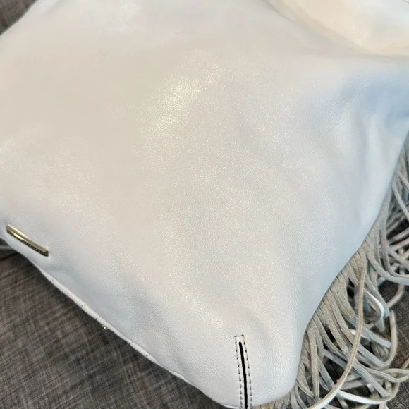 Rebecca Minkoff Bag Darren Leather Studded Fringe Satchel - Picture 17 of 17